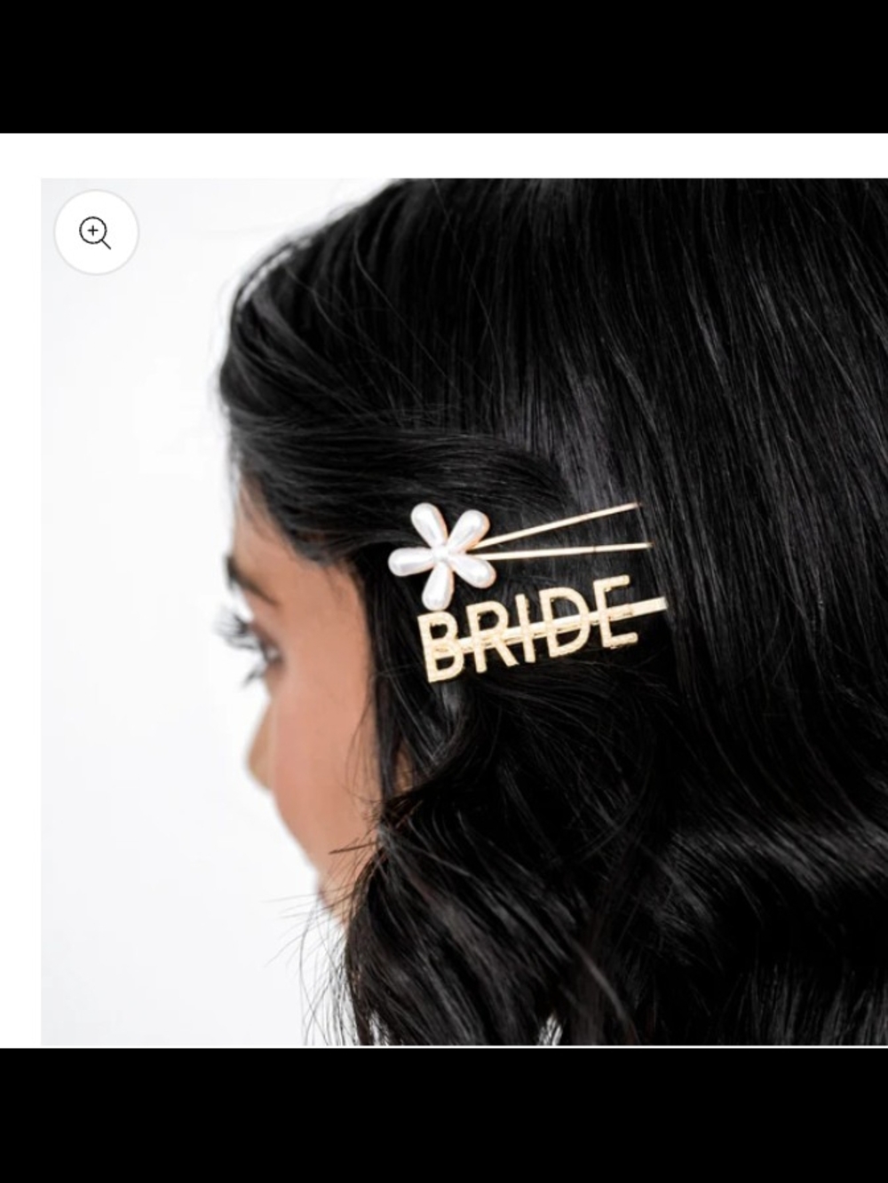 Pearl & Gold Hair Pin Set - White and Gold - Picture 7 of 7